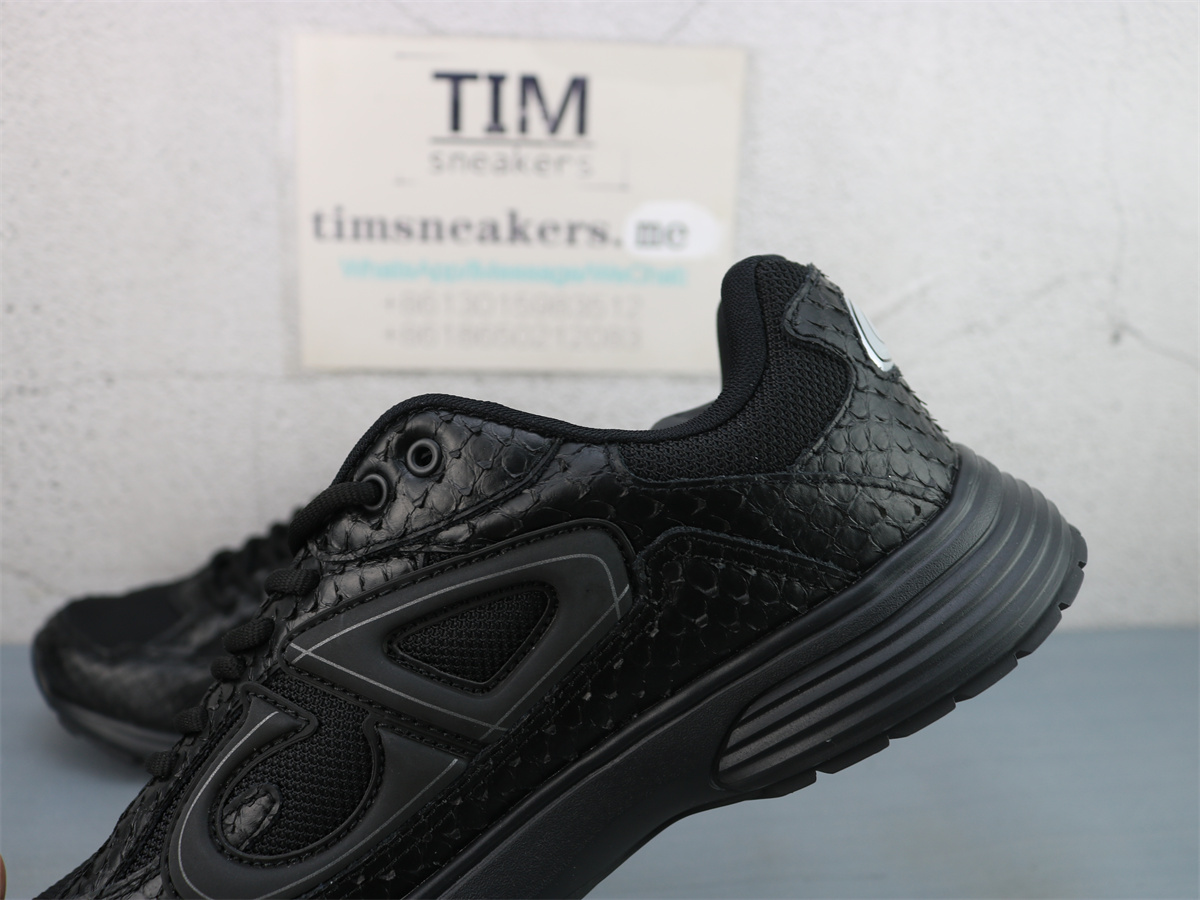 Dior B30 Black Python Skin Men Trainers